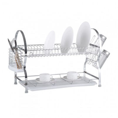 ZH-W2038 Double Layer Kitchen Dish Plate Rack