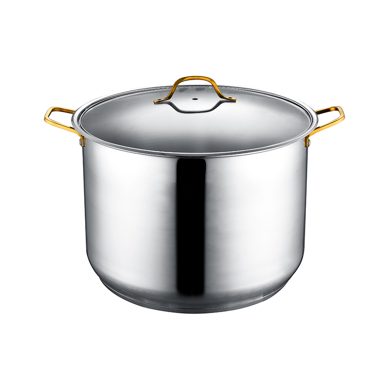ZH-C116 Single Stock Pot with Gold Plated Wire Handle